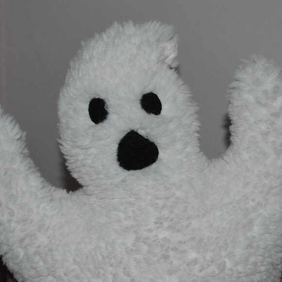 Pottery Barn Plush Sherpa Ghost Shaped Pillow Fall Halloween Decor - Picture 8 of 9